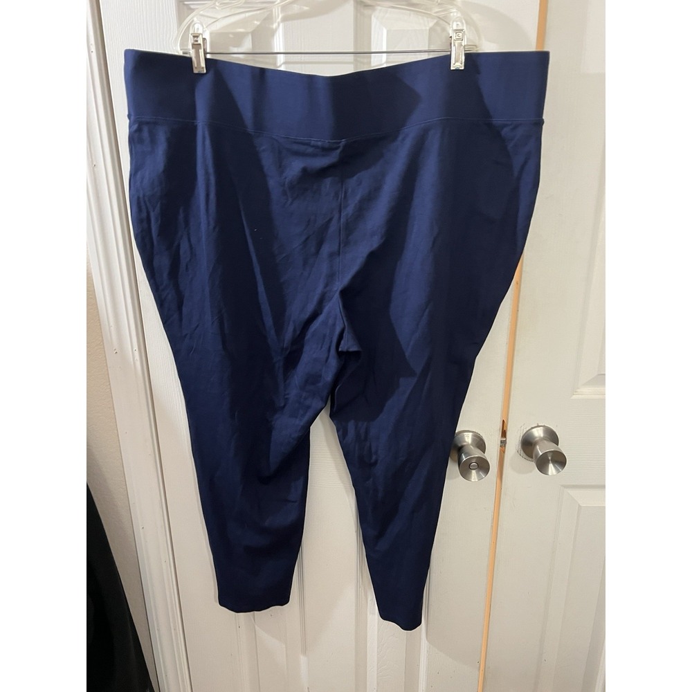 Avenue Plus Size 3X Blue Leggings Pull On Capri Pants‎